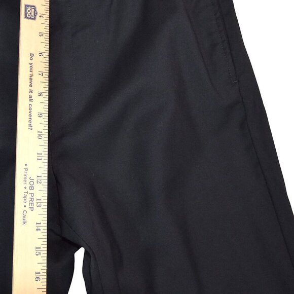 Express Men’s Black 100% Wool Dress Pants W36 L30 Flat Front Classic Trousers - Picture 4 of 7